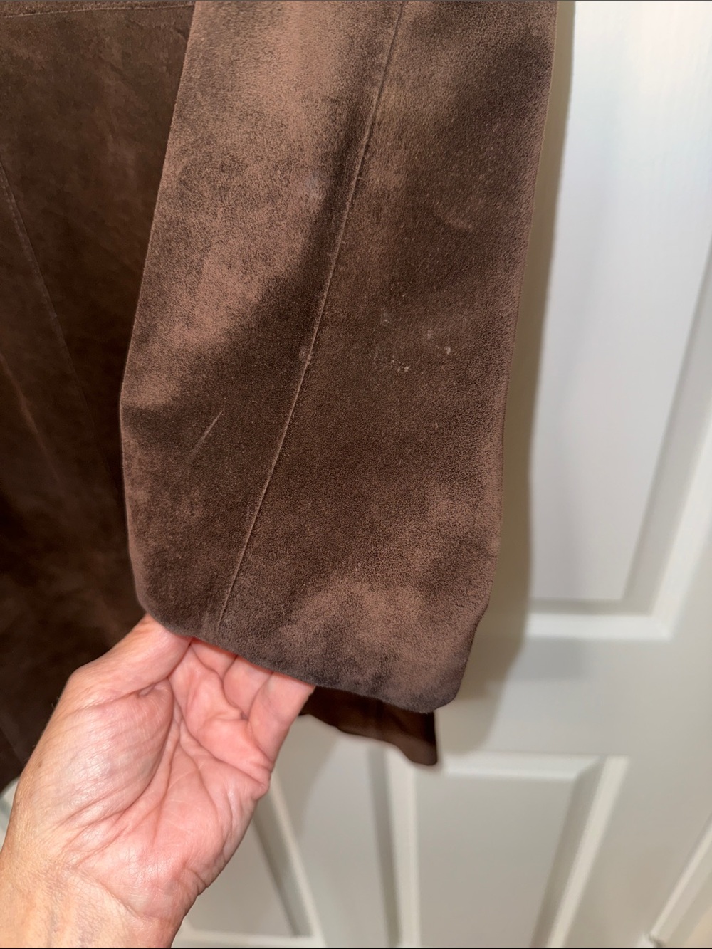 Marc New York Brown Suede Button-Front Jacket - Picture 9 of 16